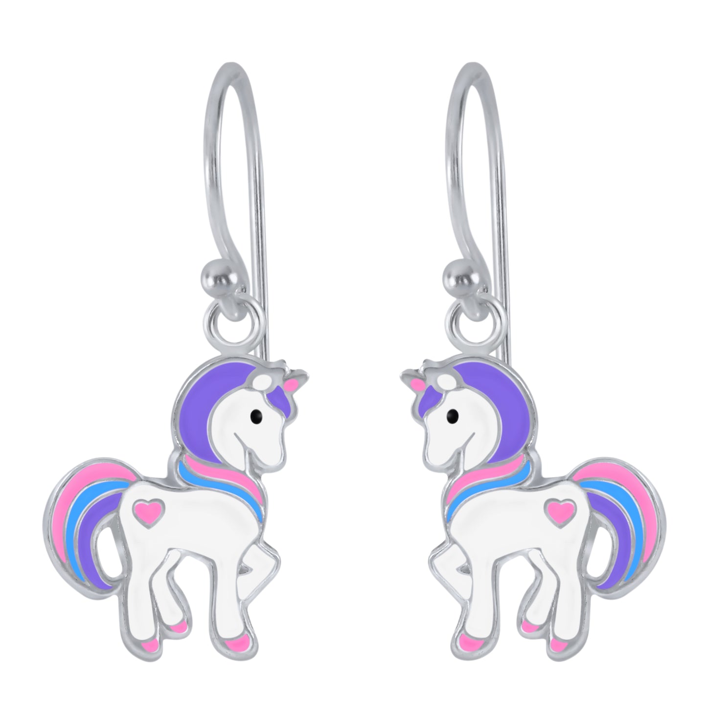 Children's Sterling Silver Unicorn Earrings