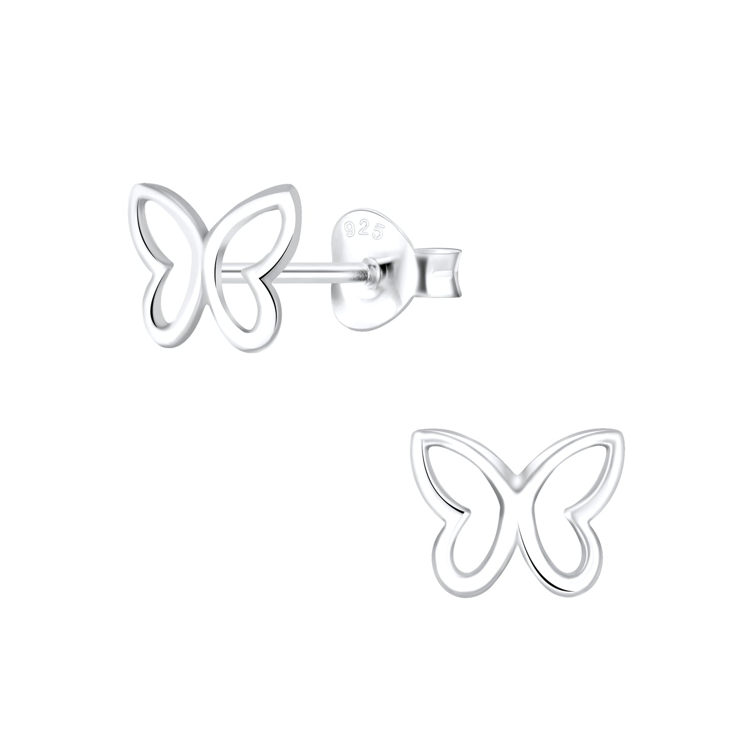 Children's Sterling Silver Butterfly Stud Earring
