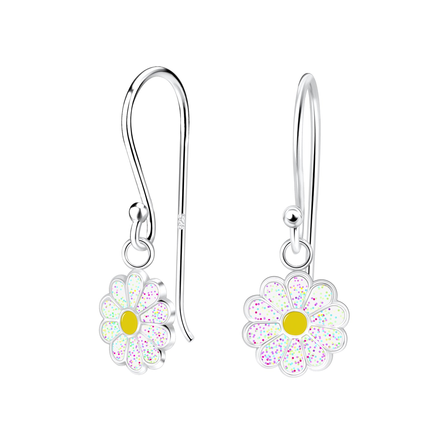 Children's Sterling Silver Daisy Flower Earrings