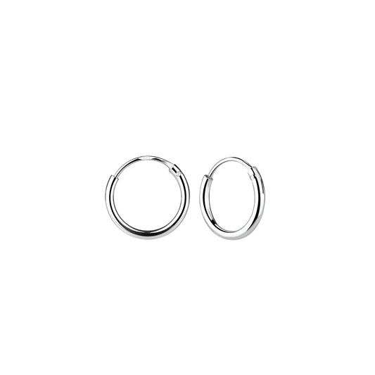 10mm Children's Sterling Silver Hoop Earrings