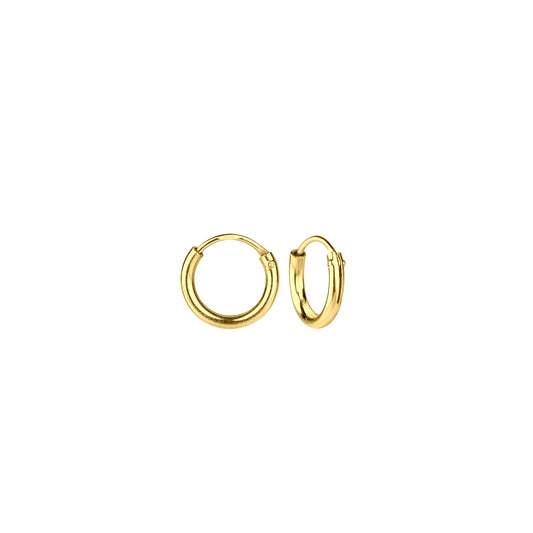 8mm Children's 14k Gold plated Hoop Earrings