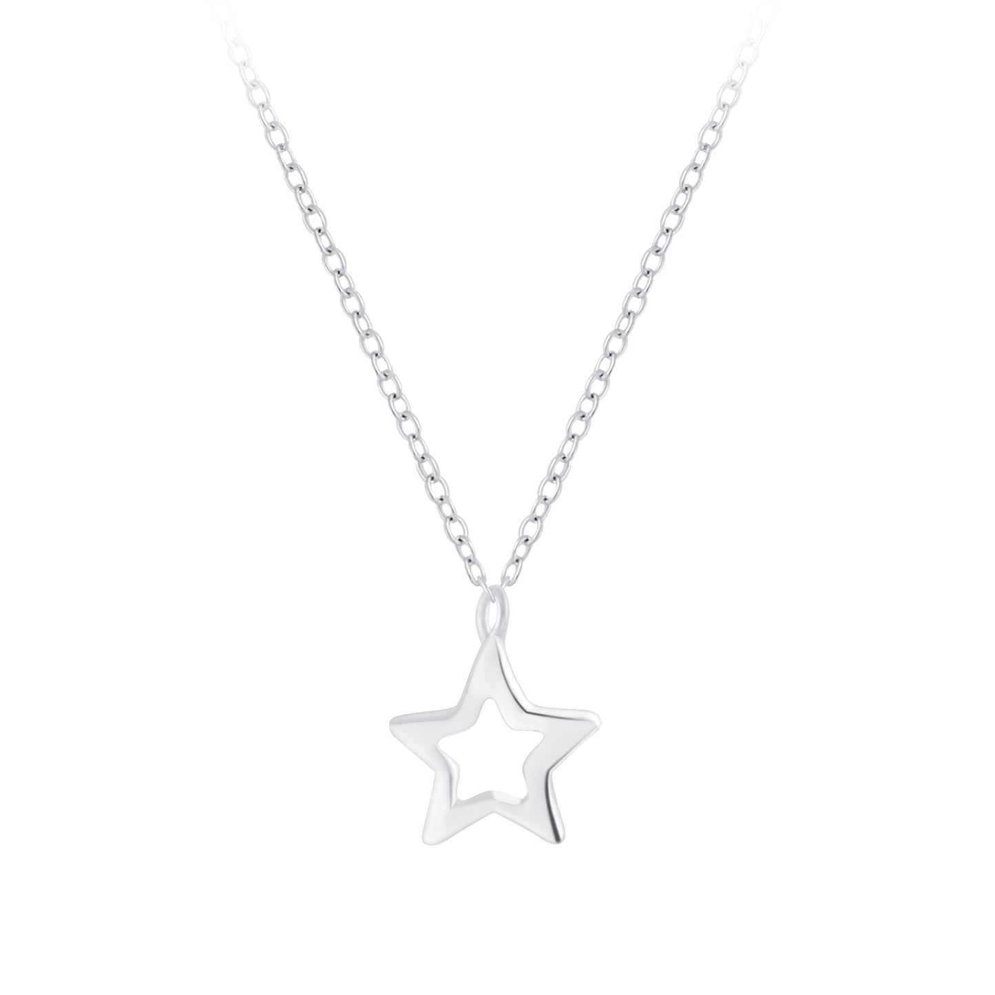 Girls' Sterling Silver Star Necklace